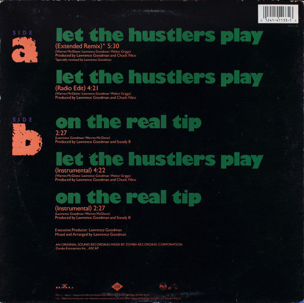 Steady B : Let The Hustlers Play (12", Promo)