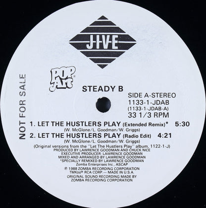 Steady B : Let The Hustlers Play (12", Promo)