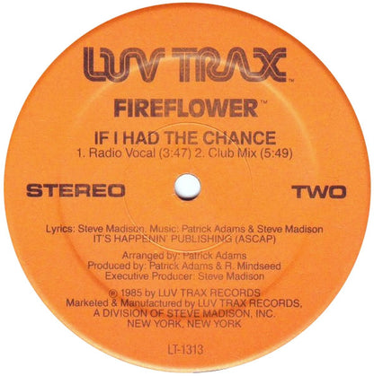 Fireflower (2) : Don't Let It Slip / If I Had The Chance (12", Single)