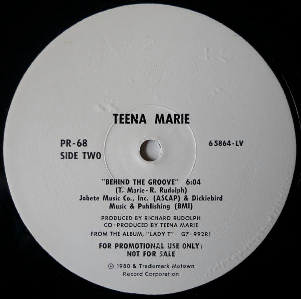 The Temptations / Teena Marie : Power / Behind The Groove (12", Promo)