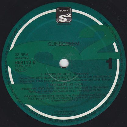 Sunscreem : Pressure US (12", Single)