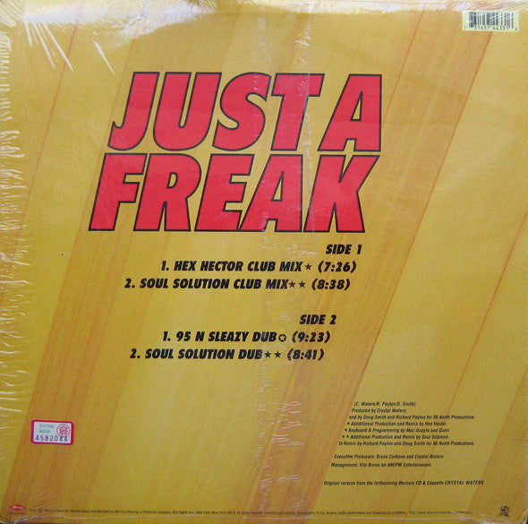 Crystal Waters Featuring Dennis Rodman : Just A Freak (12")
