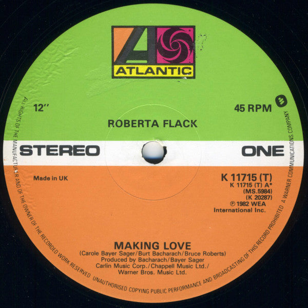 Roberta Flack : Making Love (12")