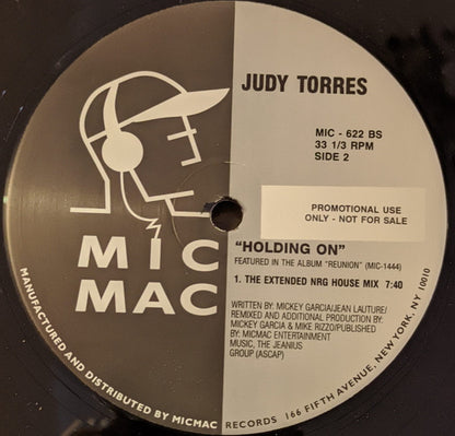 Judy Torres : Holding On (12", Promo)