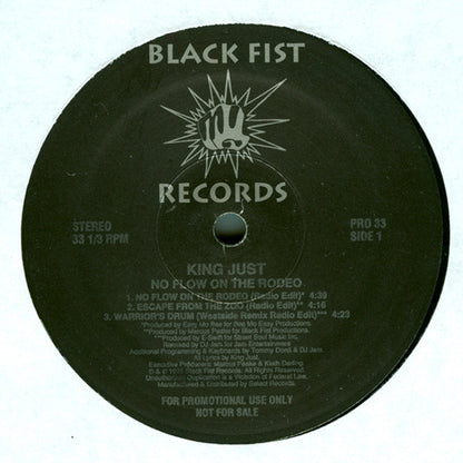 King Just : No Flow On The Rodeo (12", Promo)