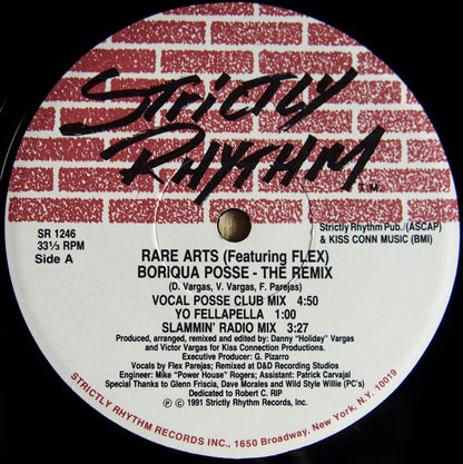 Rare Arts Featuring Flex* : Boriqua Posse - The Remix (12")