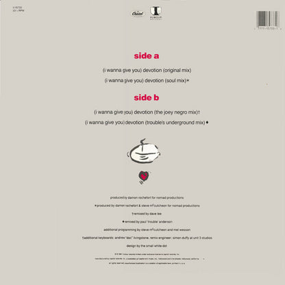 Nomad : (I Wanna Give You) Devotion (12", Single)