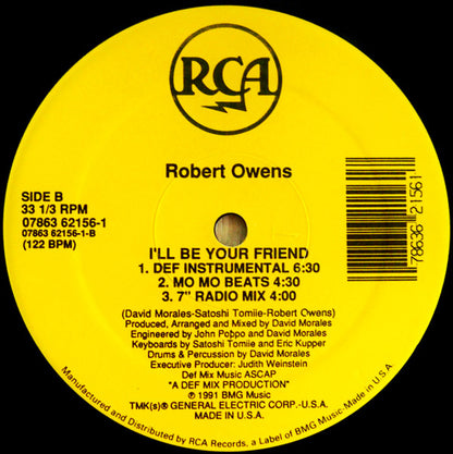 Robert Owens : I'll Be Your Friend (12")