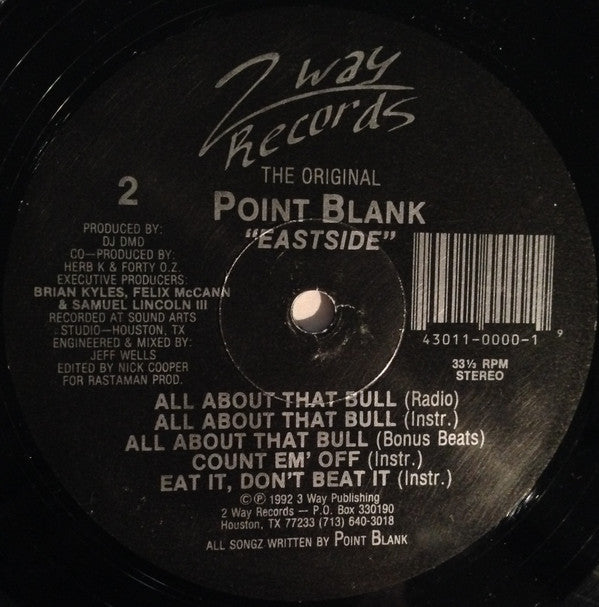 Point Blank (11) : Eastside (12")