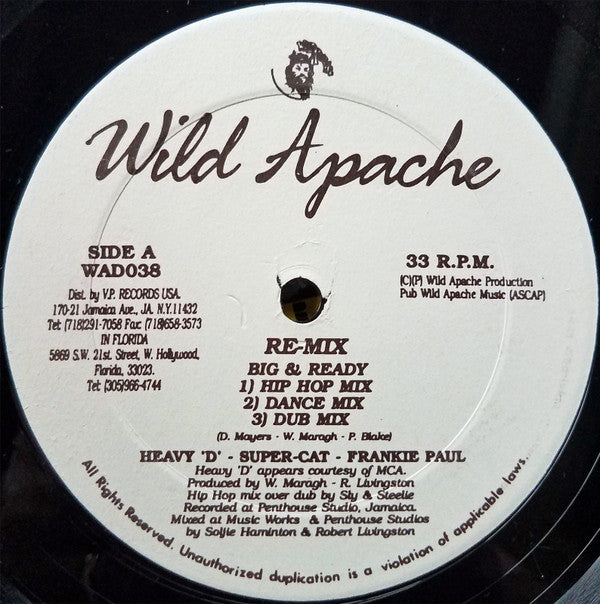 Heavy "D"*, Supercat*, Frankie Paul : Big & Ready (12")