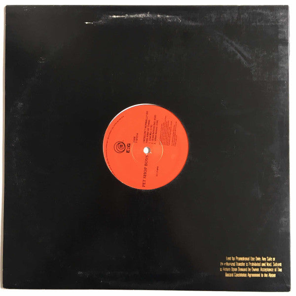 Pet Shop Boys : I Wouldn't Normally Do This Kind Of Thing (12")