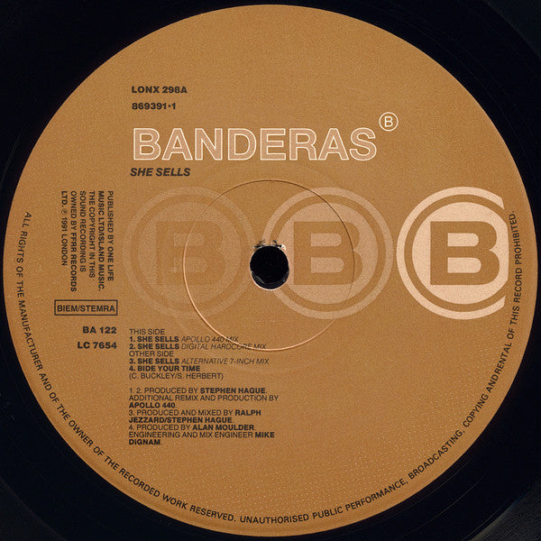 Banderas : She Sells (12", Single)