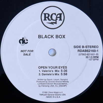 Black Box : Open Your Eyes (12", Single, Promo)