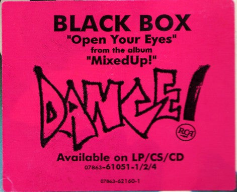 Black Box : Open Your Eyes (12", Single, Promo)