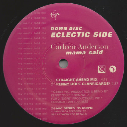 Carleen Anderson : Mama Said (Phillip Damien & K-Klass Remixes) (2x12")