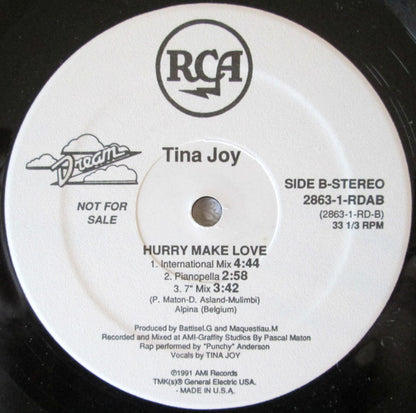 Tina Joy : Hurry Make Love (12", Promo)