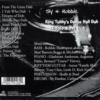 Sly & Robbie : King Tubby's Dance Hall Dub : Middle East Dub (LP, Album)