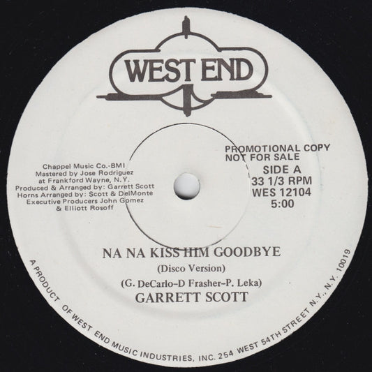 Garrett Scott : Na Na Kiss Him Goodbye (12", Promo)