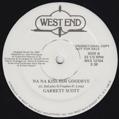 Garrett Scott : Na Na Kiss Him Goodbye (12", Promo)