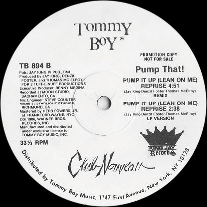 Club Nouveau : Lean On Me (Remix) (12", Promo)