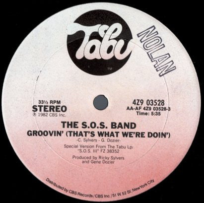 The S.O.S. Band : Groovin' (That's What We're Doin') (12")
