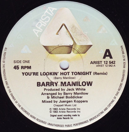 Barry Manilow : You're Lookin' Hot Tonight (12")