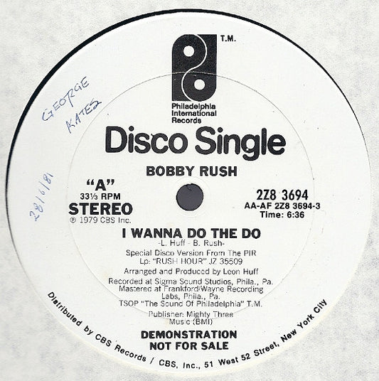 Bobby Rush : I Wanna Do The Do (12", Promo)