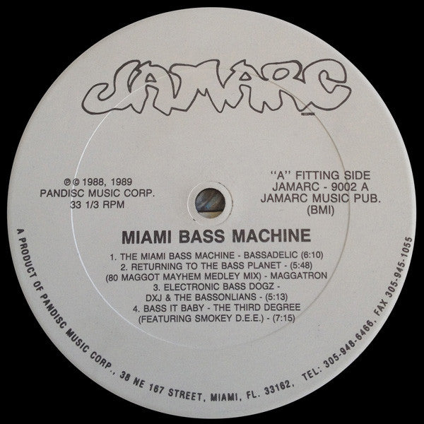 Various : The Miami Bass Machine (LP, Comp, Promo)