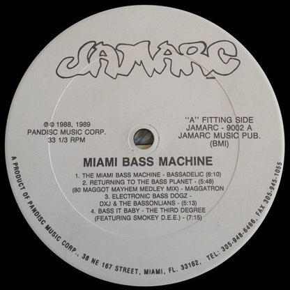 Various : The Miami Bass Machine (LP, Comp, Promo)