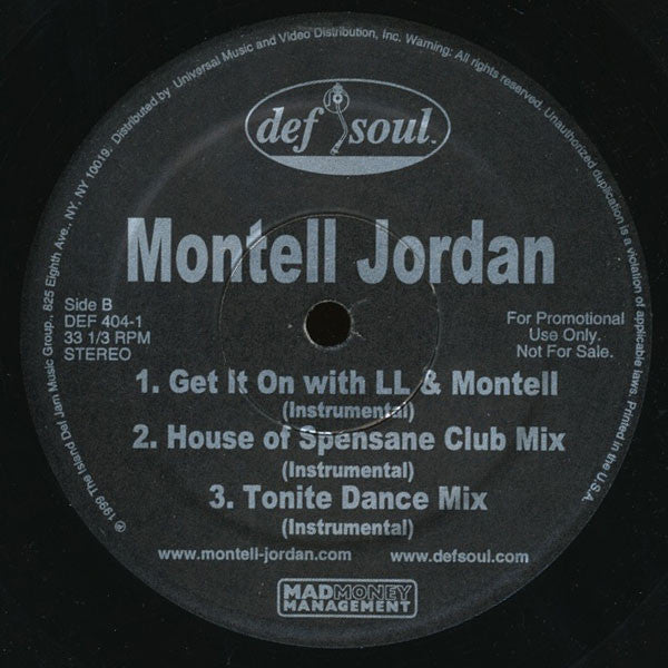 Montell Jordan : Get It On Tonite (With The Remix) (12", Promo)