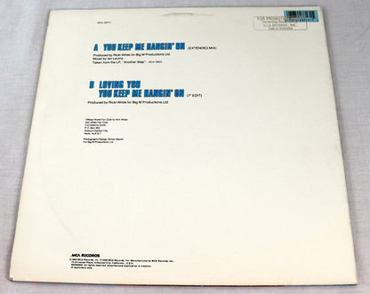 Kim Wilde : You Keep Me Hangin' On (Extended Mix) (12")