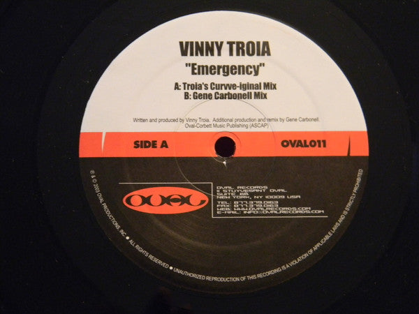 Vinny Troia : Emergency (12")