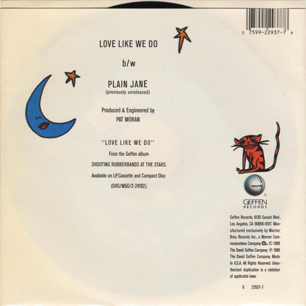 Edie Brickell & New Bohemians : Love Like We Do (7")