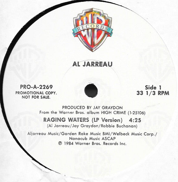 Al Jarreau : Raging Waters (12", Promo)
