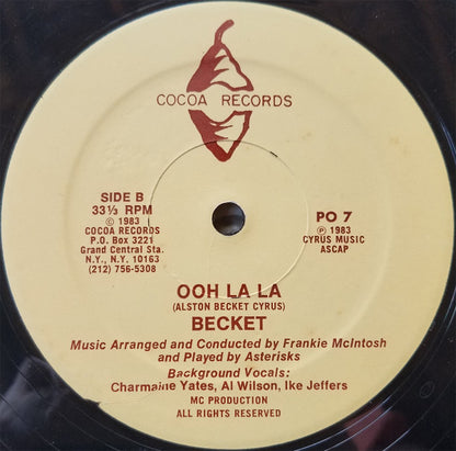 Alston "Beckett" Cyrus : Calypso Noel / Ooh La La (12")