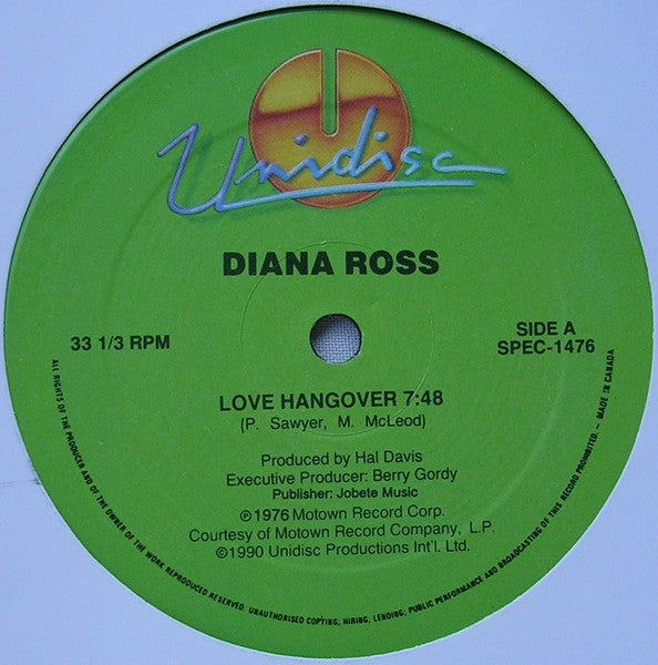 Diana Ross / George McCrae : Love Hangover / Rock Your Baby (12", Gre)