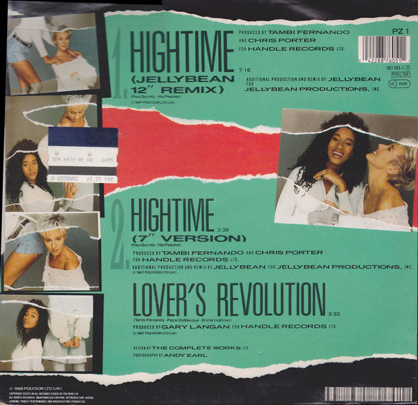 Pepsi And Shirlie* : Hightime (12")