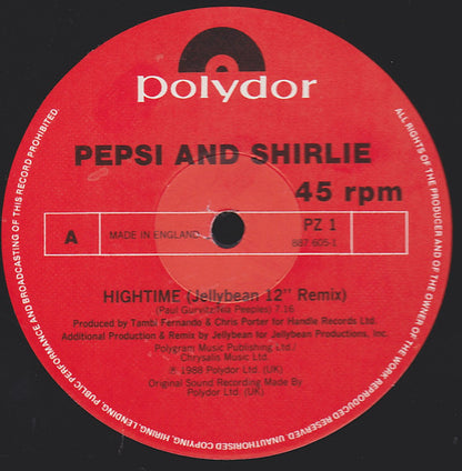 Pepsi And Shirlie* : Hightime (12")