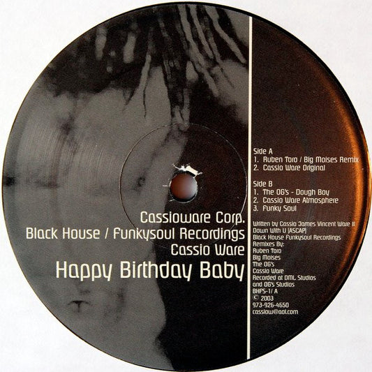 Cassio Ware : Happy Birthday Baby (12")