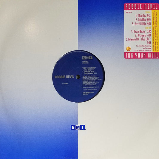 Robbie Nevil : For Your Mind (12", Promo)