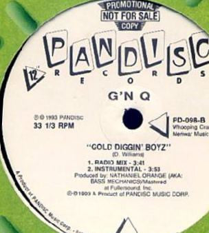 G 'N Q : Gold Diggin' Boyz (12", Promo)