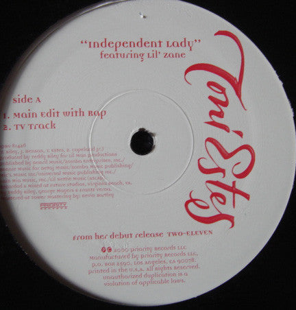 Toni Estes : Independent Lady (12")