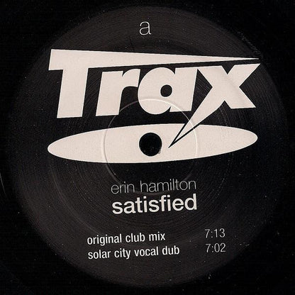 Erin Hamilton : Satisfied (12")