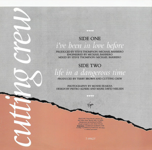Cutting Crew : I've Been In Love Before (7")
