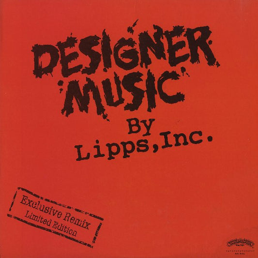 Lipps, Inc. : Designer Music (Exclusive Remix) (12", Ltd, Promo, 53 )