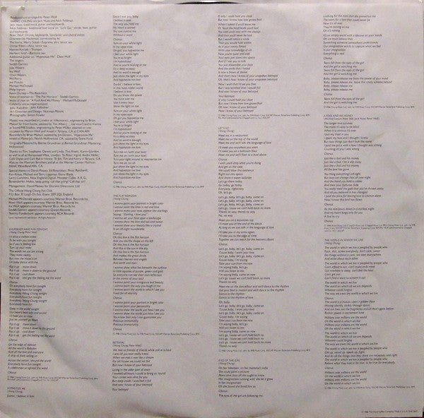 Wang Chung : Mosaic (LP, Album, Spe)