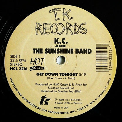 K.C. And The Sunshine Band* : Get Down Tonight / That's The Way (I Like It) (12")