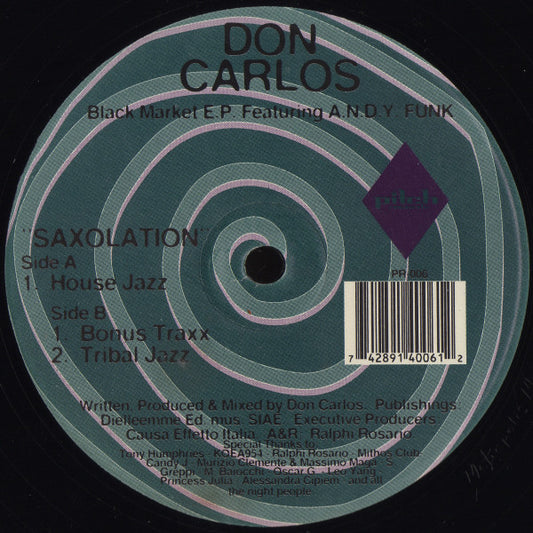 Don Carlos Featuring A.N.D.Y. Funk : Black Market E.P. (12", EP)
