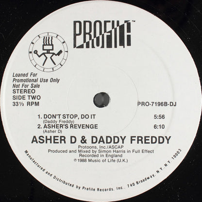 Asher D & Daddy Freddy : Brutality (12", Promo)