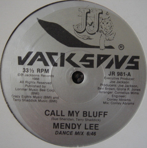 Mendy Lee : Call My Bluff (12", Single)